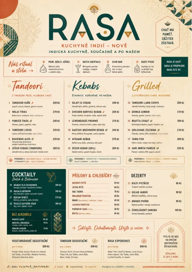 Modern Fusion indian-menu menu template preview