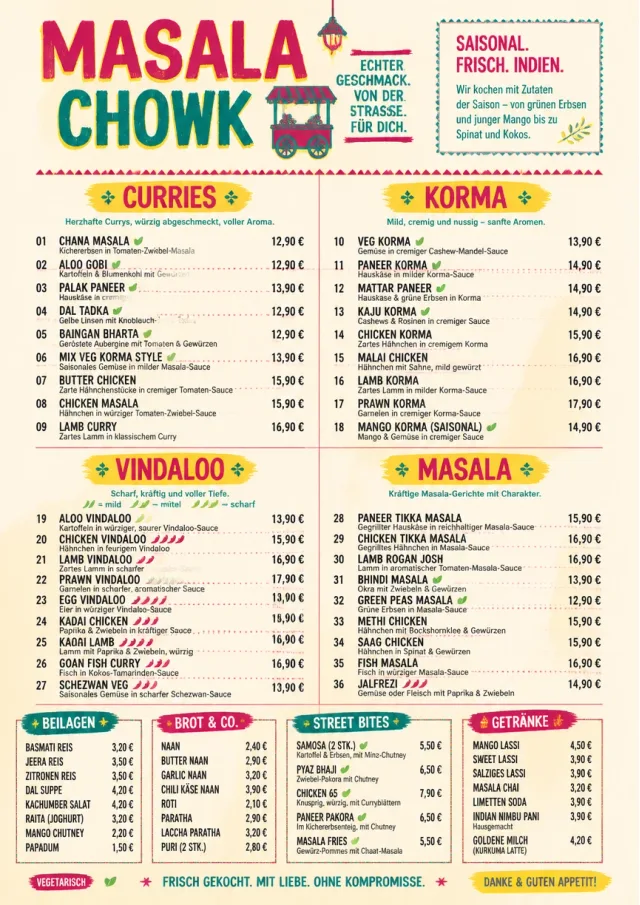 Street Stall Energy indian-menu menu template preview
