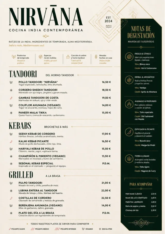 Modern Fusion indian-menu menu template preview