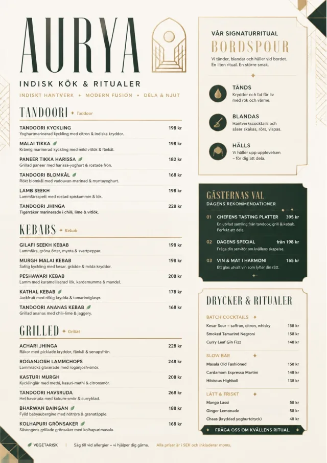 Modern Fusion indian-menu menu template preview