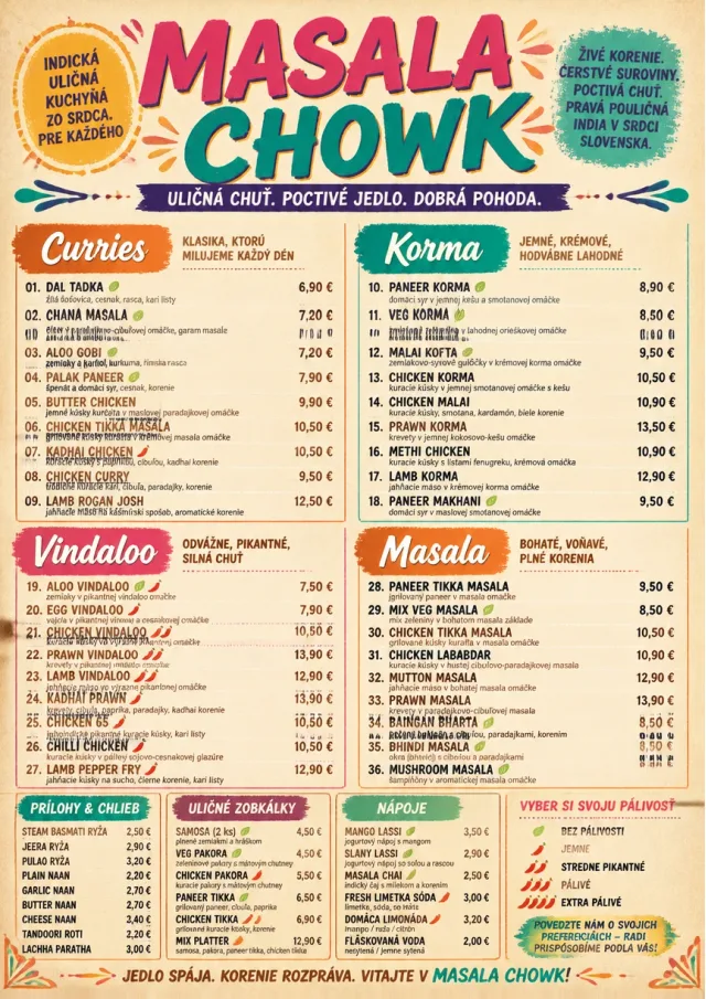 Street Stall Energy indian-menu menu template preview