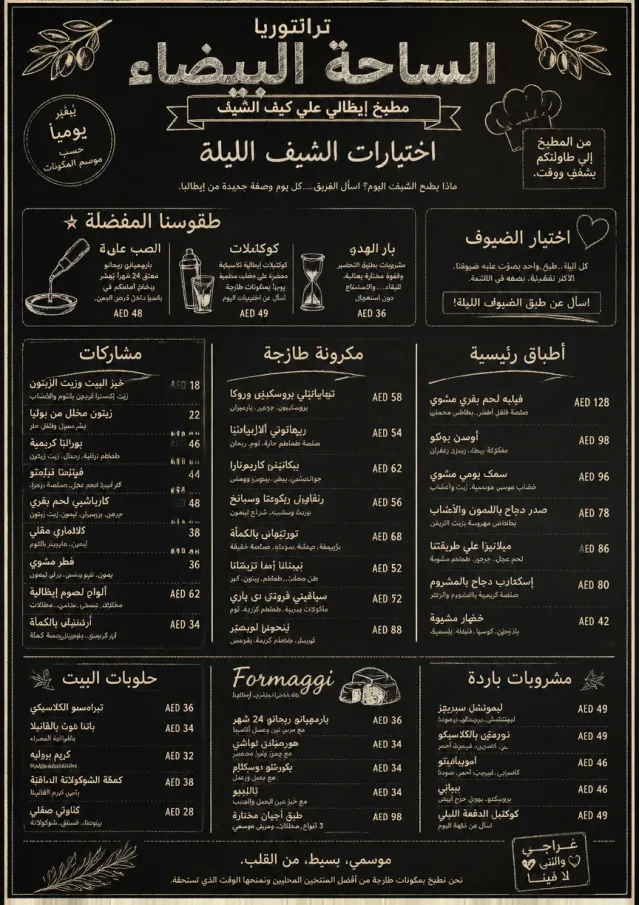 Chef Specials Board italian-menu menu template preview