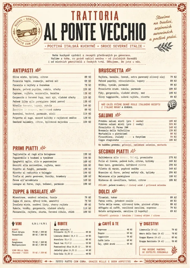 Heritage Tradition italian-menu menu template preview