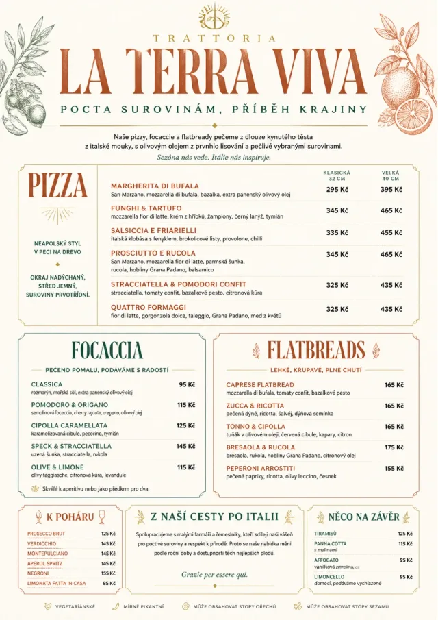 Fine Regional italian-menu menu template preview