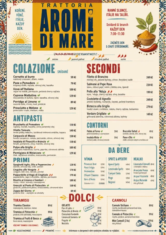 Spice Market Bold italian-menu menu template preview