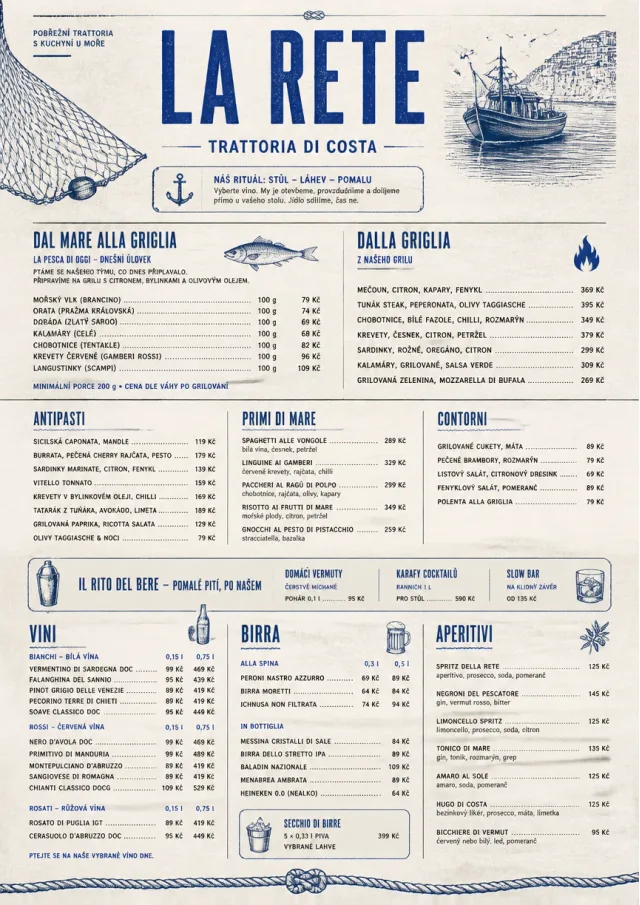 Coastal Regional italian-menu menu template preview