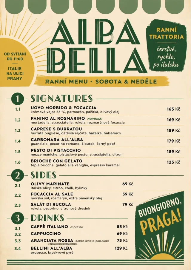 Street Stall Flyer italian-menu menu template preview