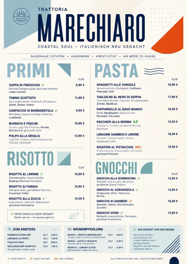 Modern Fusion italian-menu menu template preview