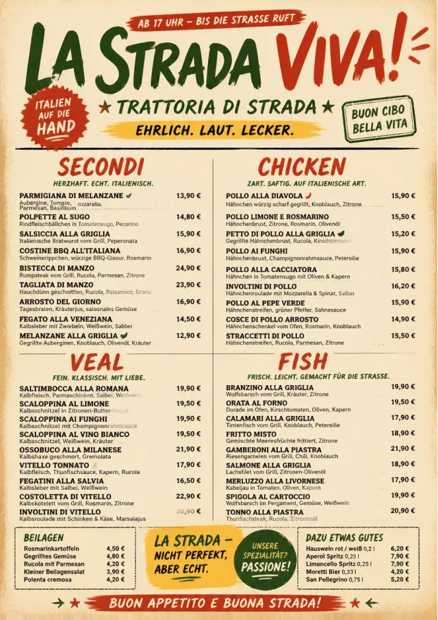 Street Stall Energy italian-menu menu template preview