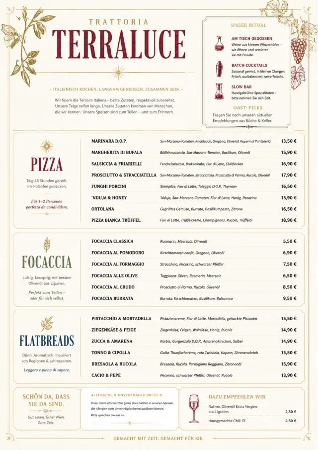 Fine Regional italian-menu menu template preview