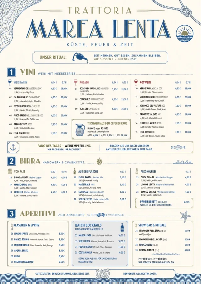 Coastal Regional italian-menu menu template preview