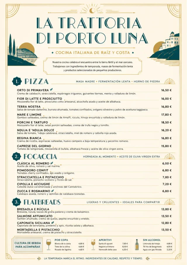 Fine Regional italian-menu menu template preview