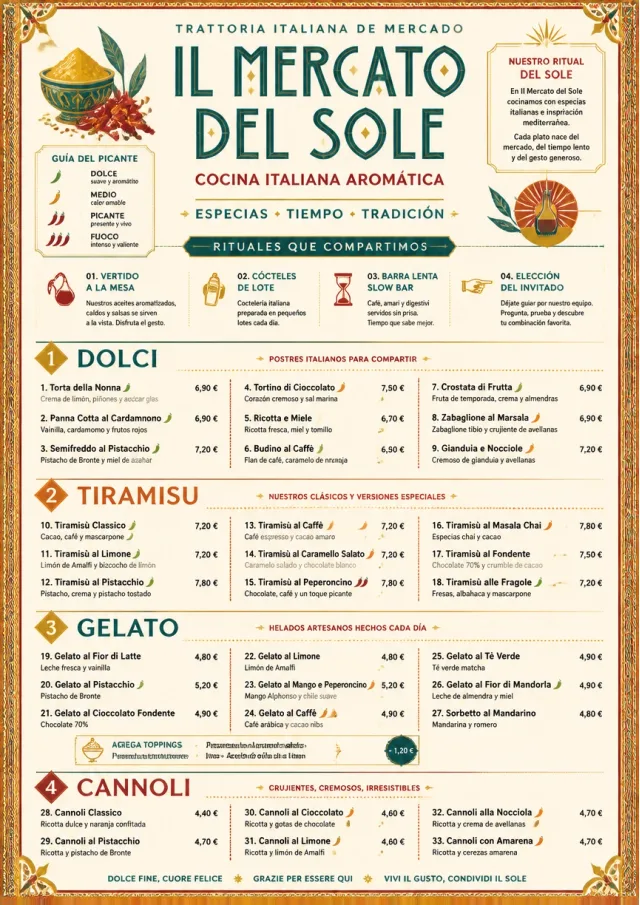 Spice Market Bold italian-menu menu template preview