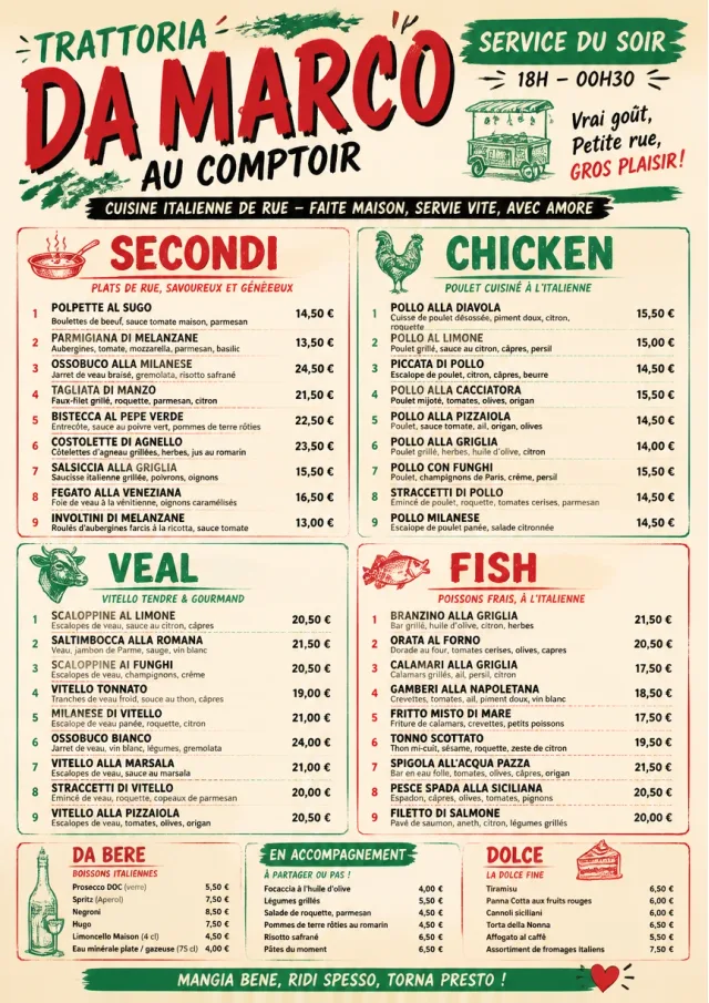 Street Stall Energy italian-menu menu template preview
