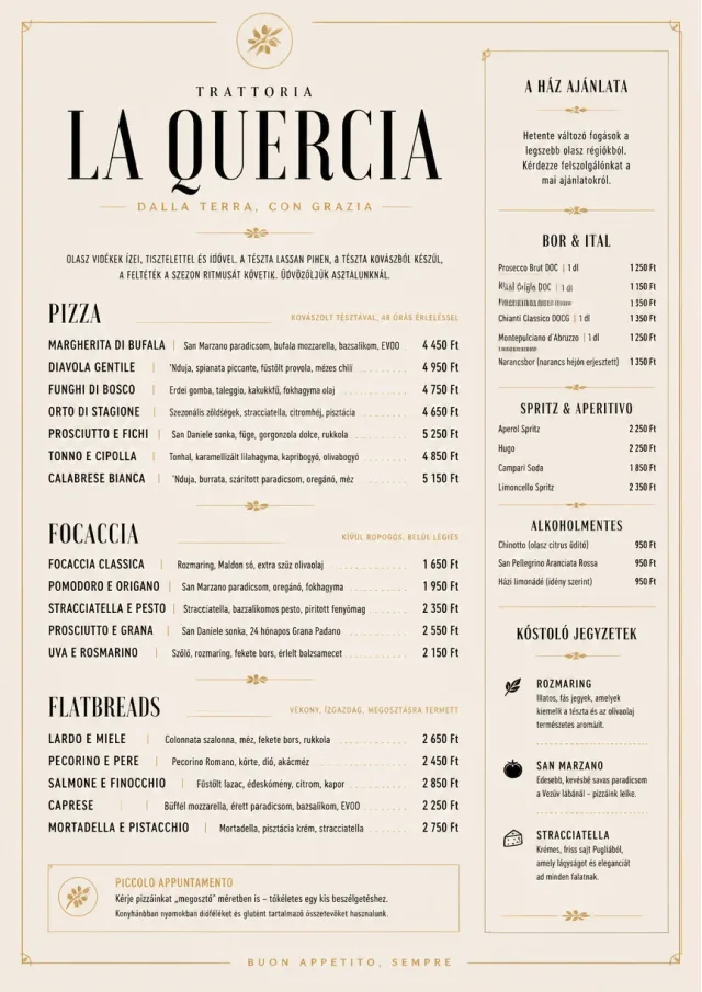 Fine Regional italian-menu menu template preview