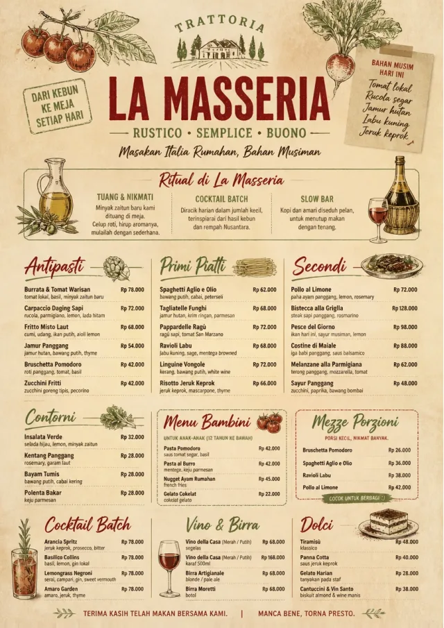 Farm Table Rustic italian-menu menu template preview
