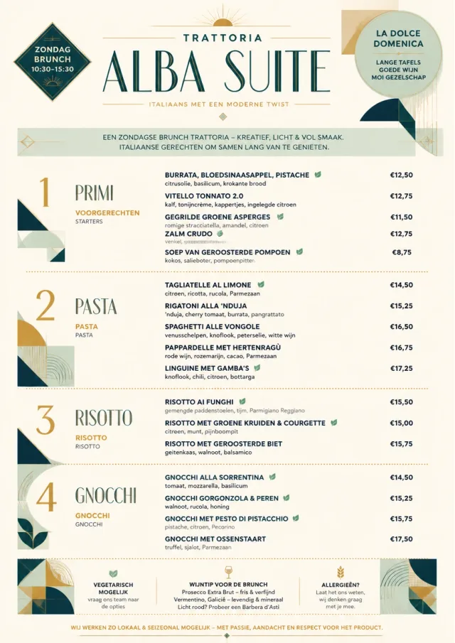 Modern Fusion italian-menu menu template preview