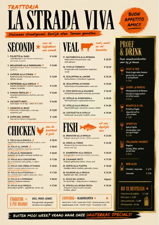Street Stall Energy italian-menu menu template preview