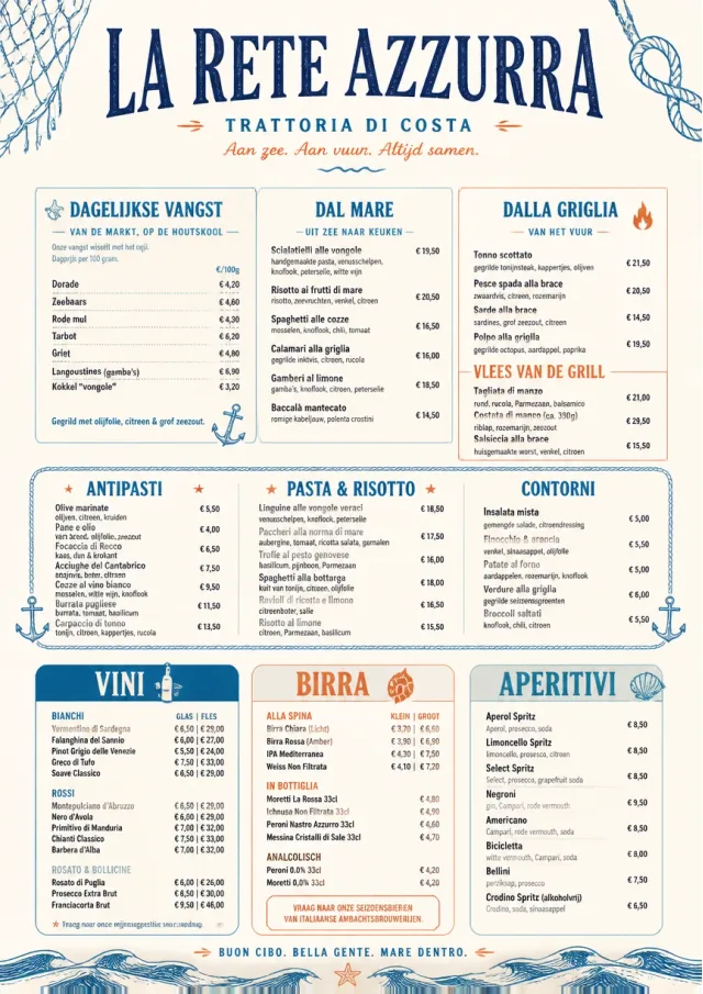 Coastal Regional italian-menu menu template preview