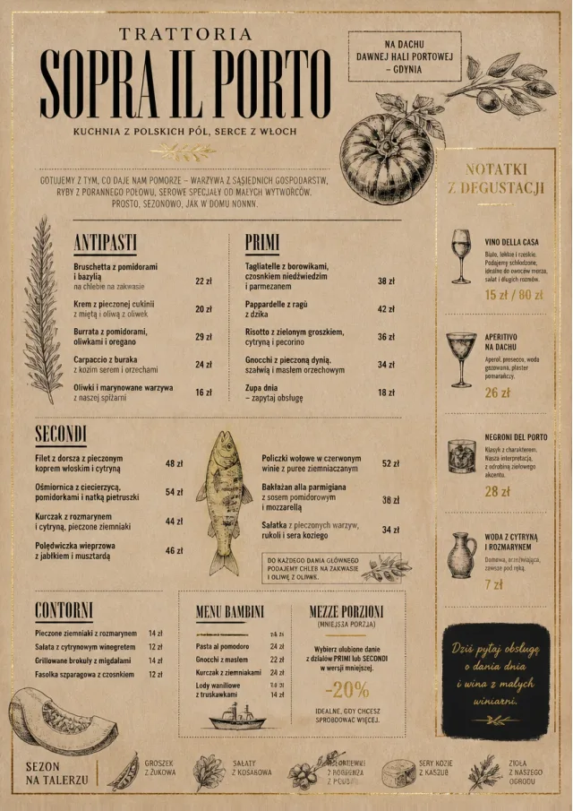 Farm Table Rustic italian-menu menu template preview