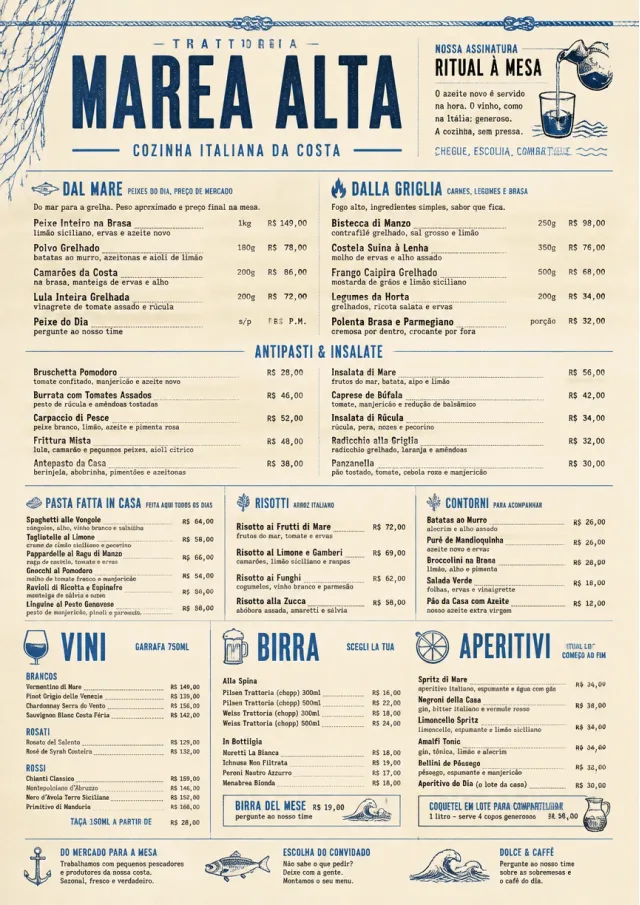 Coastal Regional italian-menu menu template preview