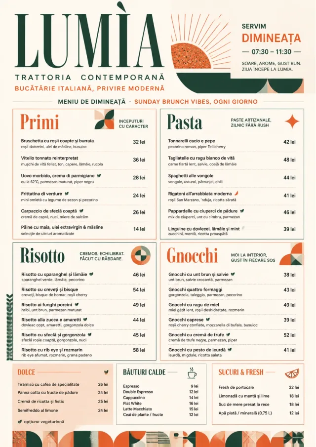 Modern Fusion italian-menu menu template preview