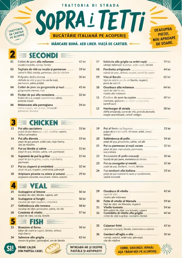 Street Stall Energy italian-menu menu template preview