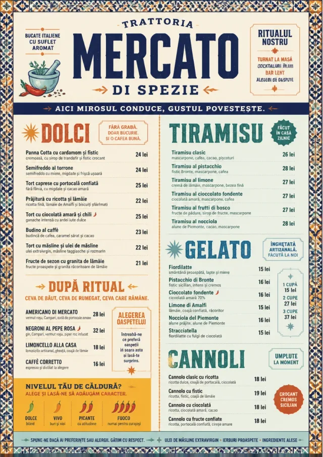 Spice Market Bold italian-menu menu template preview