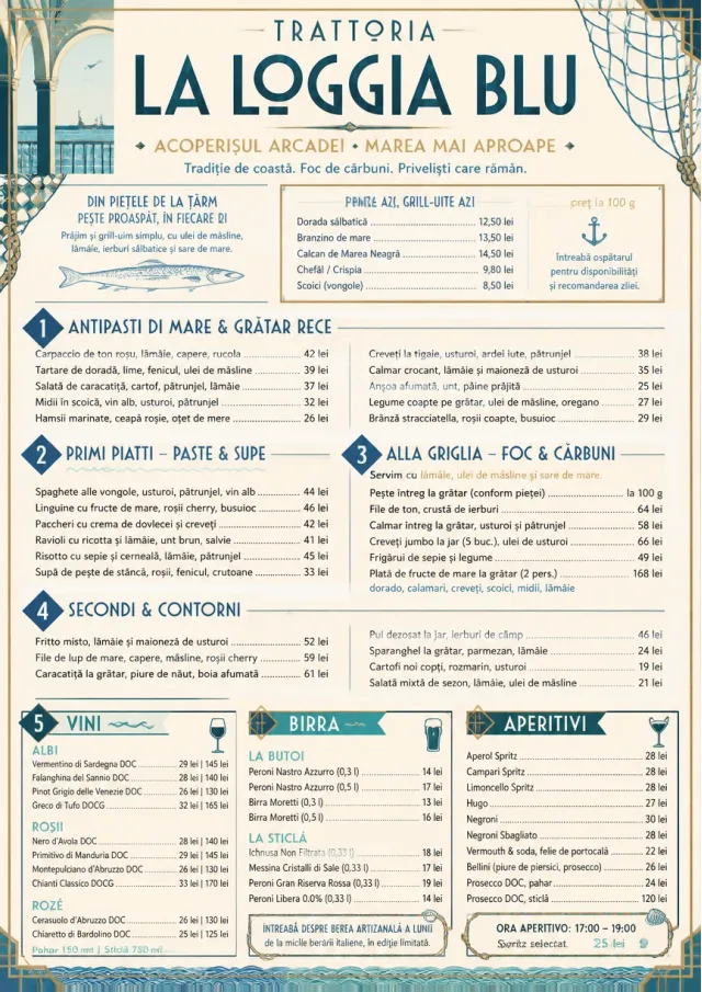 Coastal Regional italian-menu menu template preview