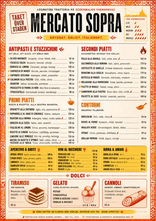 Spice Market Bold italian-menu menu template preview