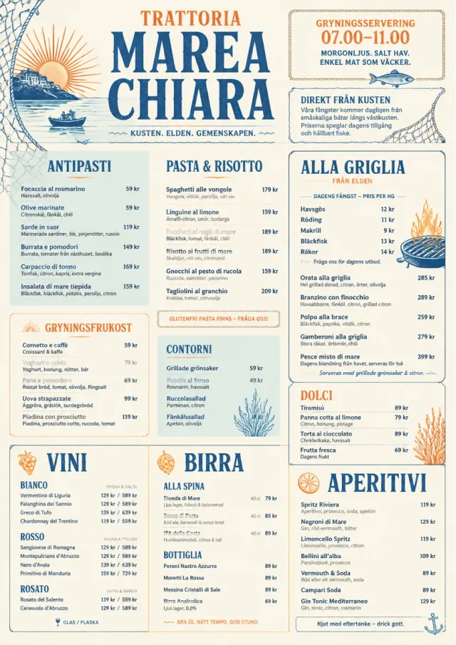 Coastal Regional italian-menu menu template preview