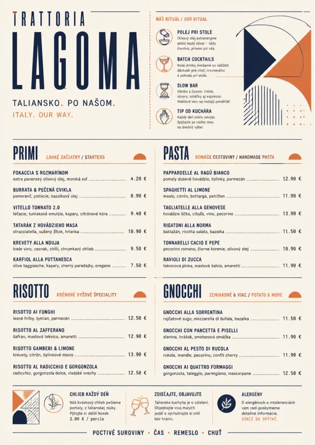 Modern Fusion italian-menu menu template preview