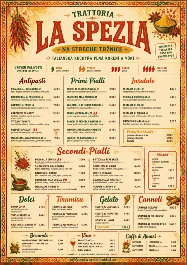 Spice Market Bold italian-menu menu template preview