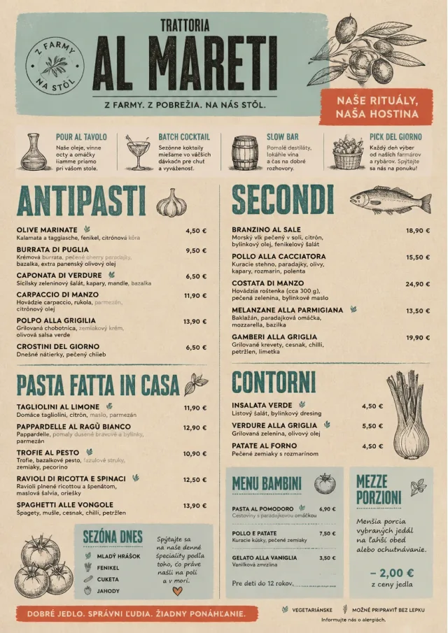 Farm Table Rustic italian-menu menu template preview