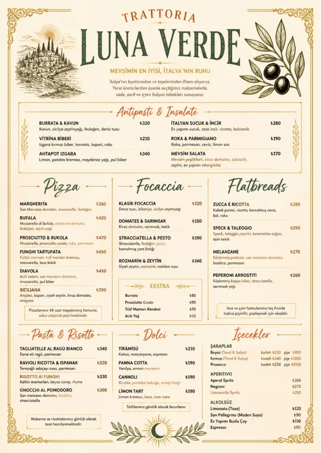 Fine Regional italian-menu menu template preview