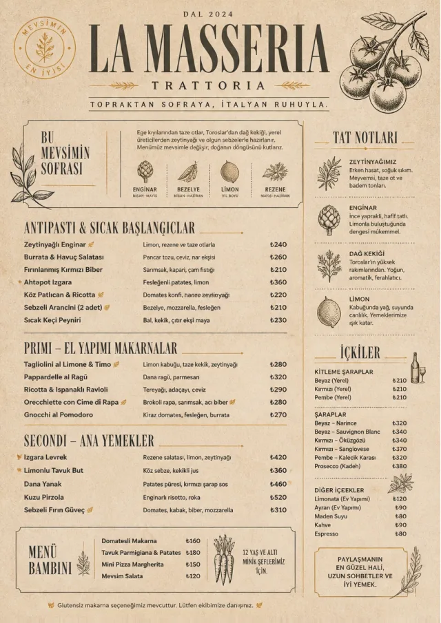 Farm Table Rustic italian-menu menu template preview