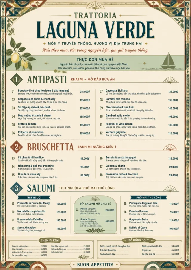 Heritage Tradition italian-menu menu template preview