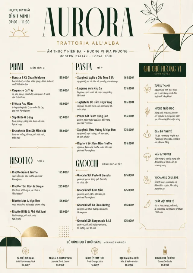 Modern Fusion italian-menu menu template preview