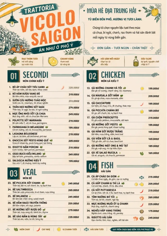 Street Stall Energy italian-menu menu template preview