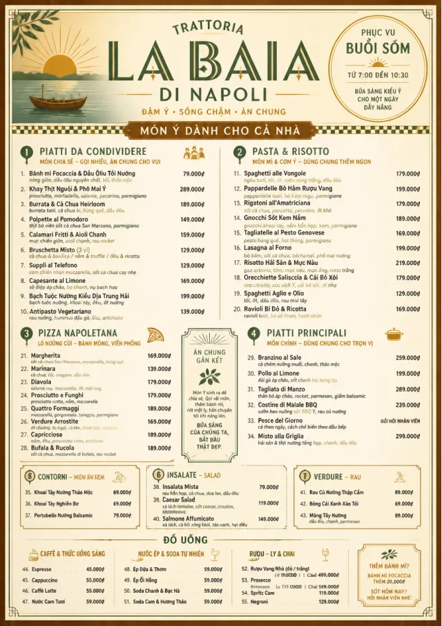 Family Style Feast italian-menu menu template preview