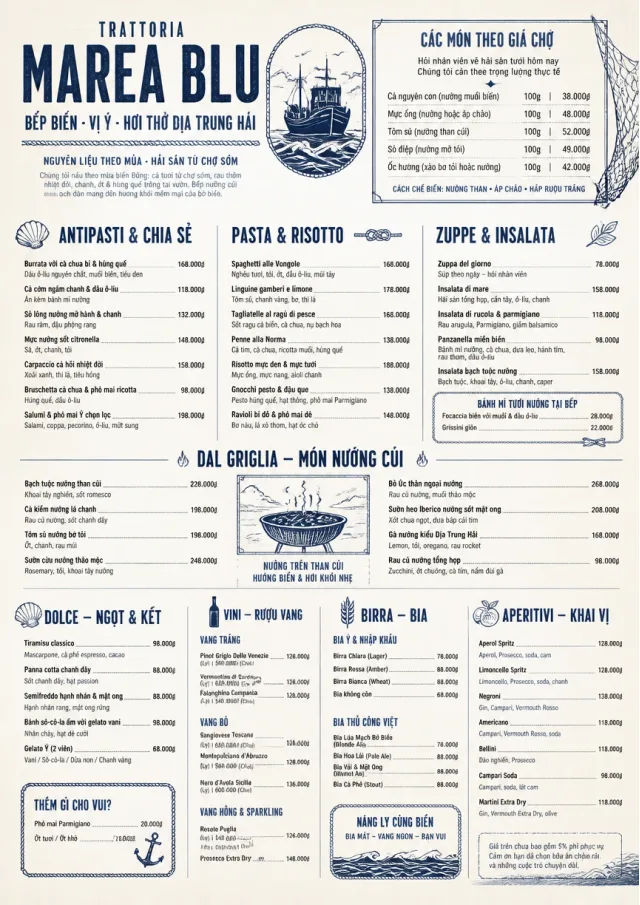 Coastal Regional italian-menu menu template preview