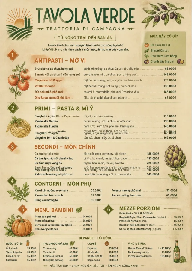 Farm Table Rustic italian-menu menu template preview
