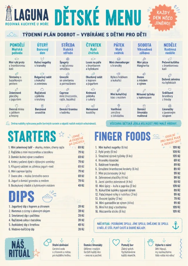 Weekly Grid kids-menu menu template preview