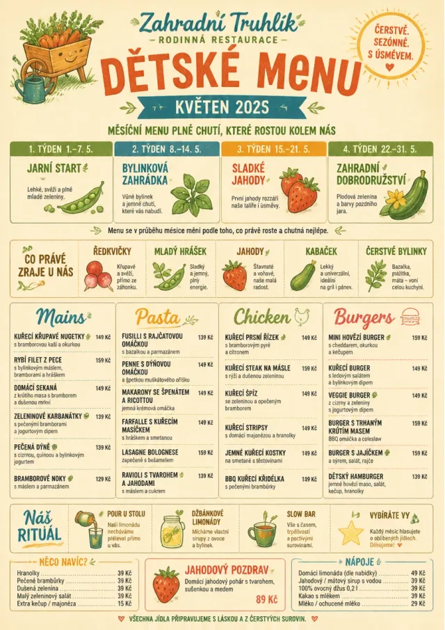 Monthly Seasonal kids-menu menu template preview