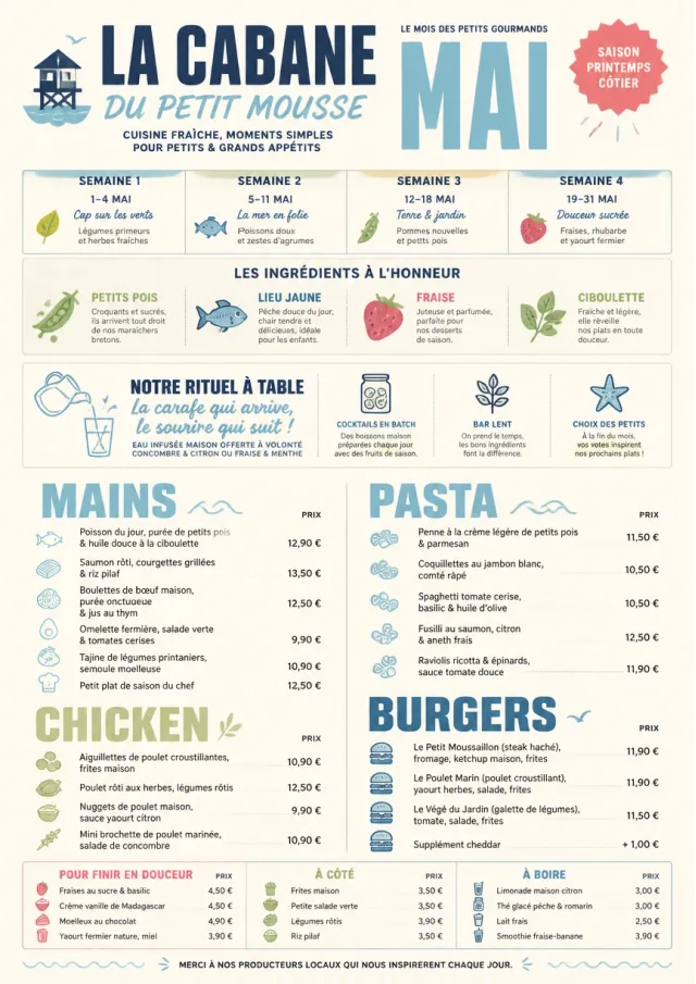Monthly Seasonal kids-menu menu template preview