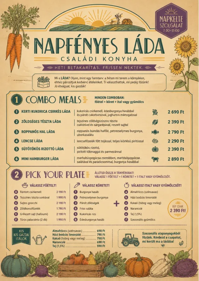 Seasonal Farm Box kids-menu menu template preview
