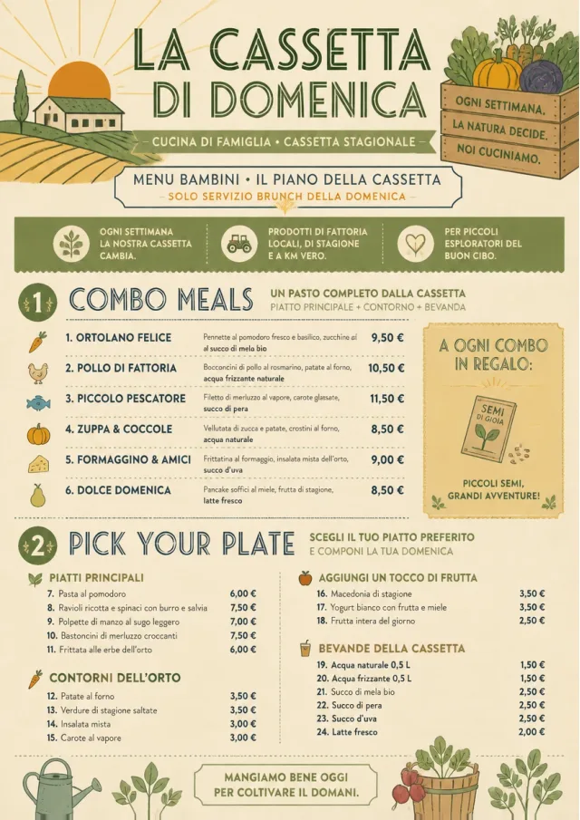 Seasonal Farm Box kids-menu menu template preview