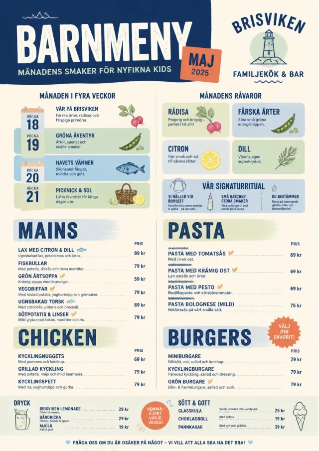 Monthly Seasonal kids-menu menu template preview