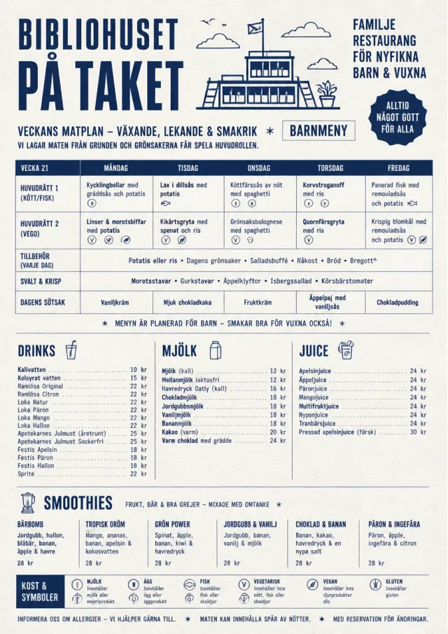 Corporate Canteen kids-menu menu template preview