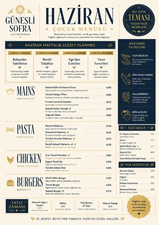 Monthly Seasonal kids-menu menu template preview